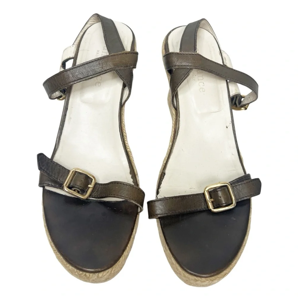 GUC Sundance Ankle Strap Espadrille Wedge Heel Sandal